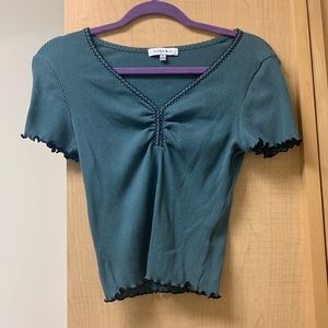 “Hooked up” blue shirt